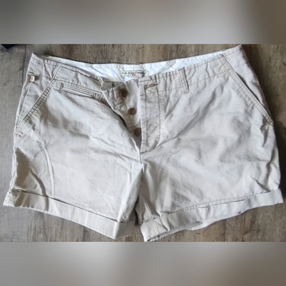 Women's khaki Polo shorts
